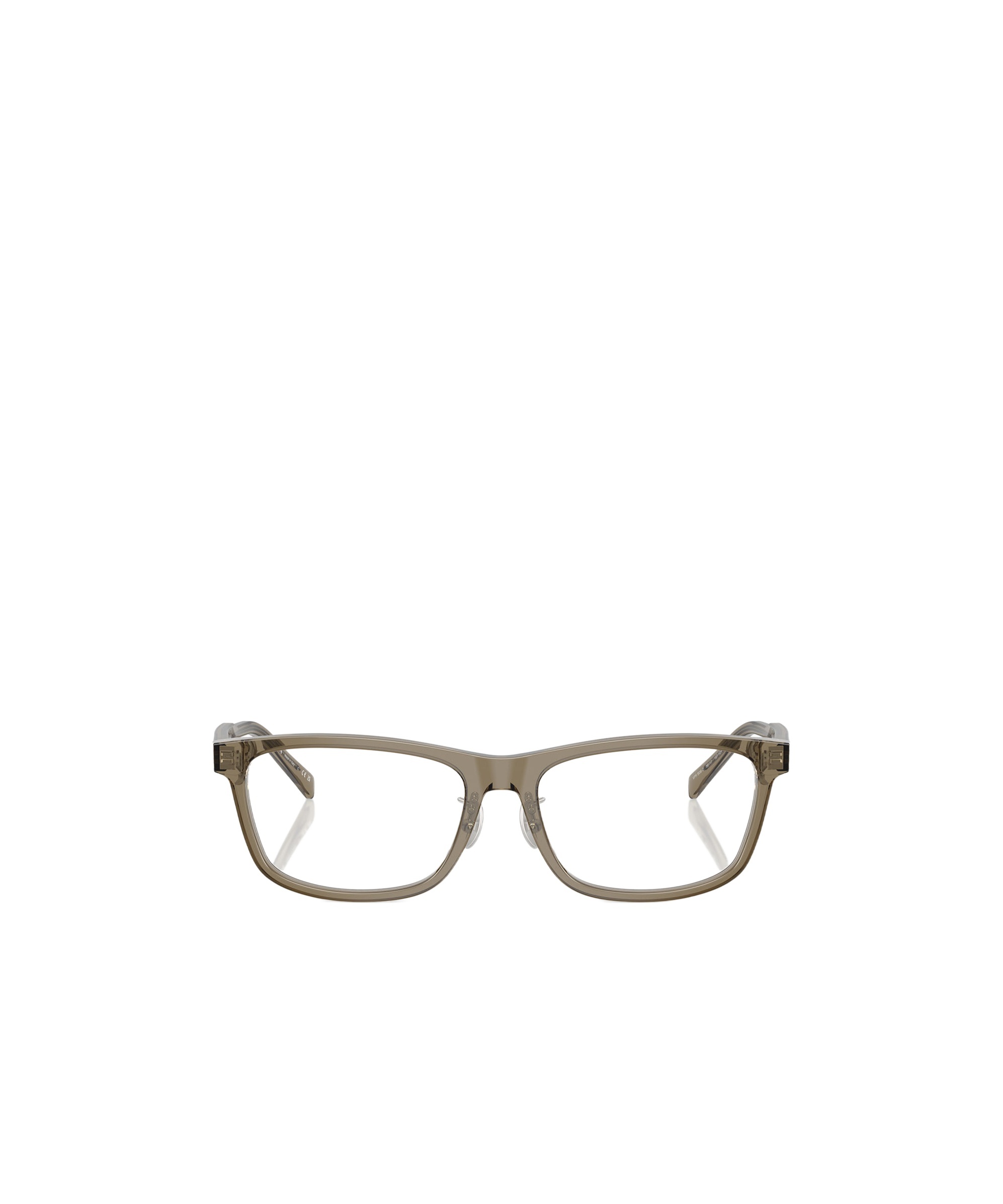 Prada Full Frame Plain Mirror In Brown
