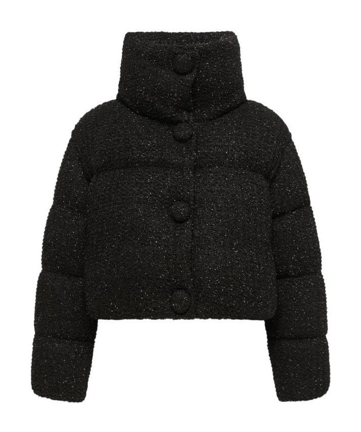 Moncler Almee Teddy Short Down Jacket In Black
