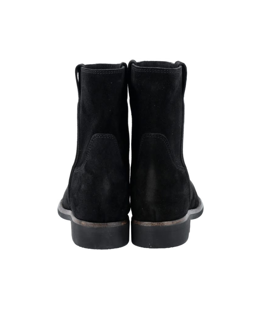 Shop Isabel Marant Round-toe Ankle Boots In Black