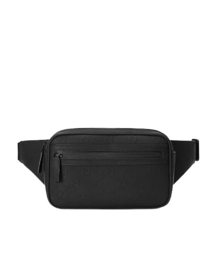 Gucci Gg Cotton Belt Bag In Black