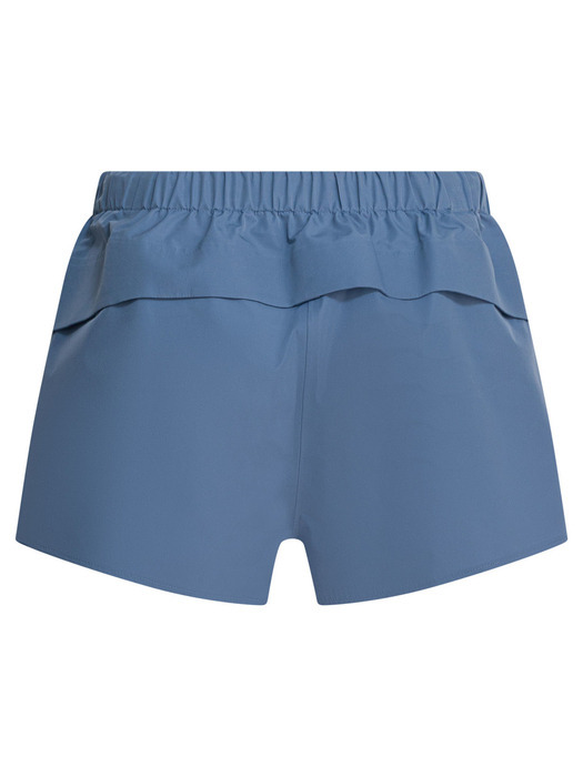 Prada Re-nylon Shorts With Belt In Blue
