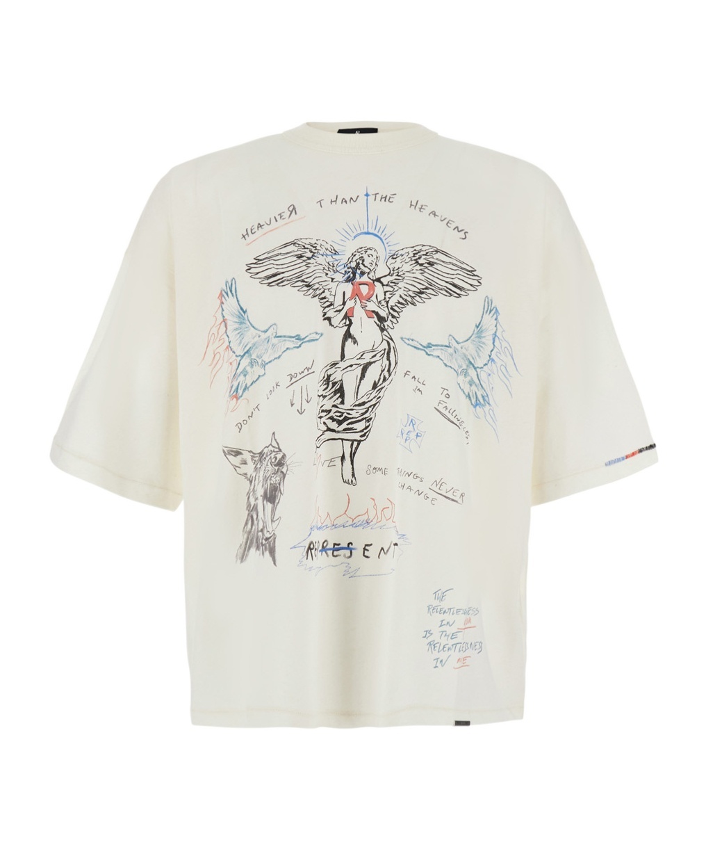 Represent Heavier Than The Heavens Graphic T-shirt In Neutral