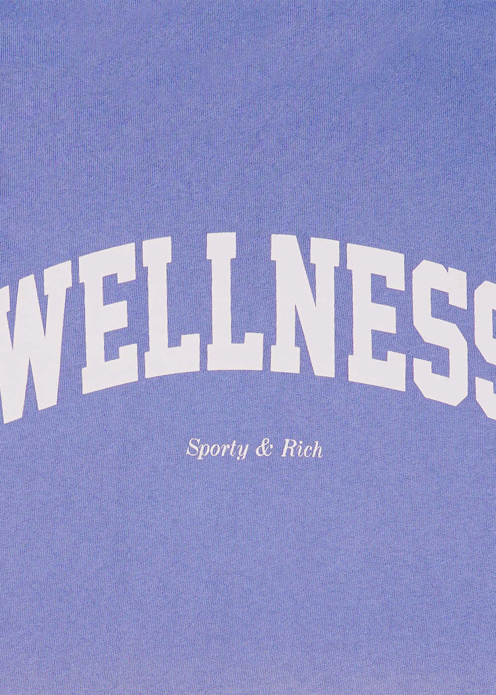 Shop Sporty And Rich Wellness Ivy Dipped T-shirt In Blue