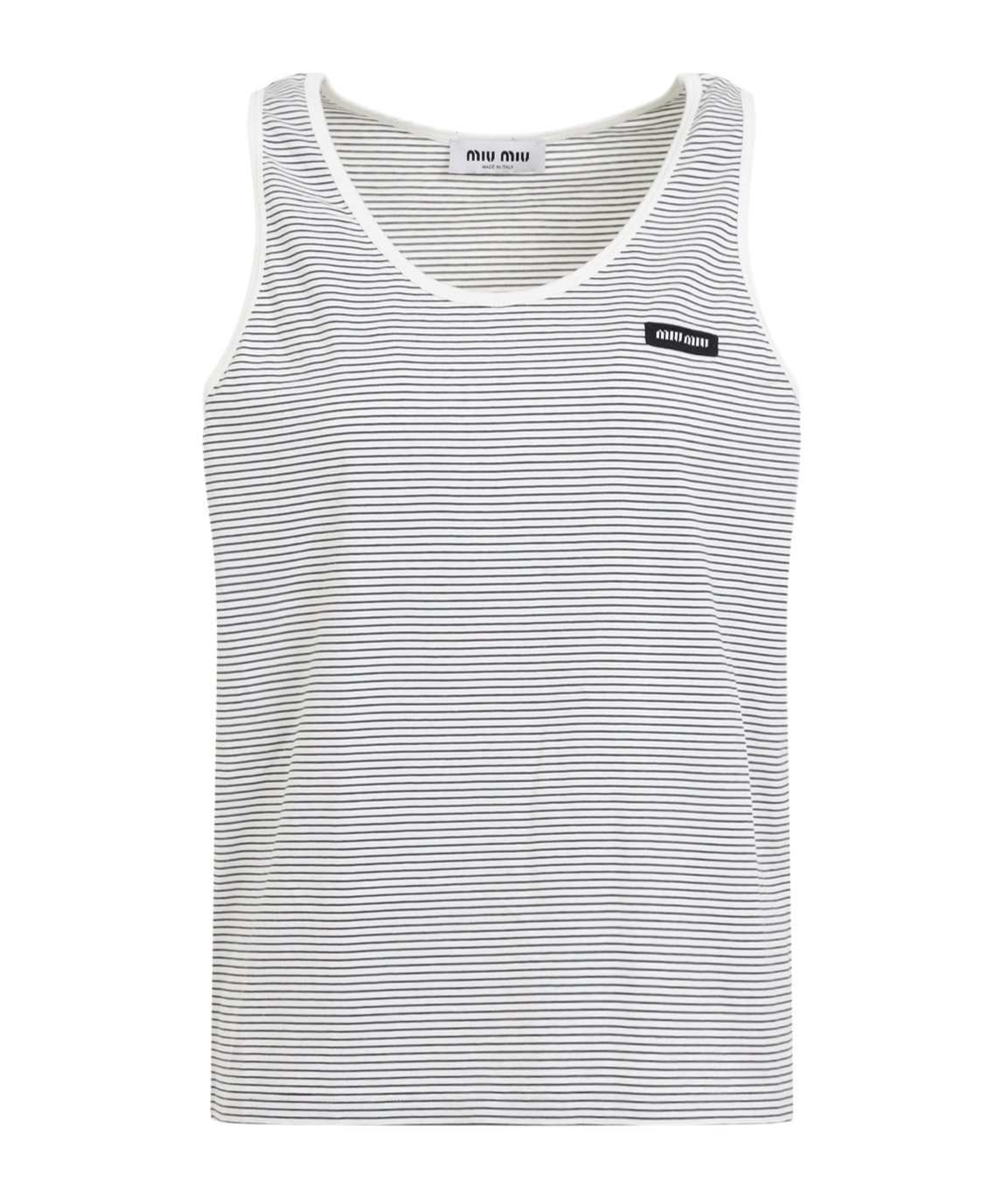 Miu Miu White Cotton Top In White