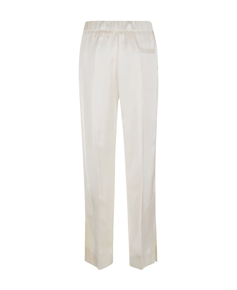 Jil Sander Elasticated Straight-leg Trousers In White