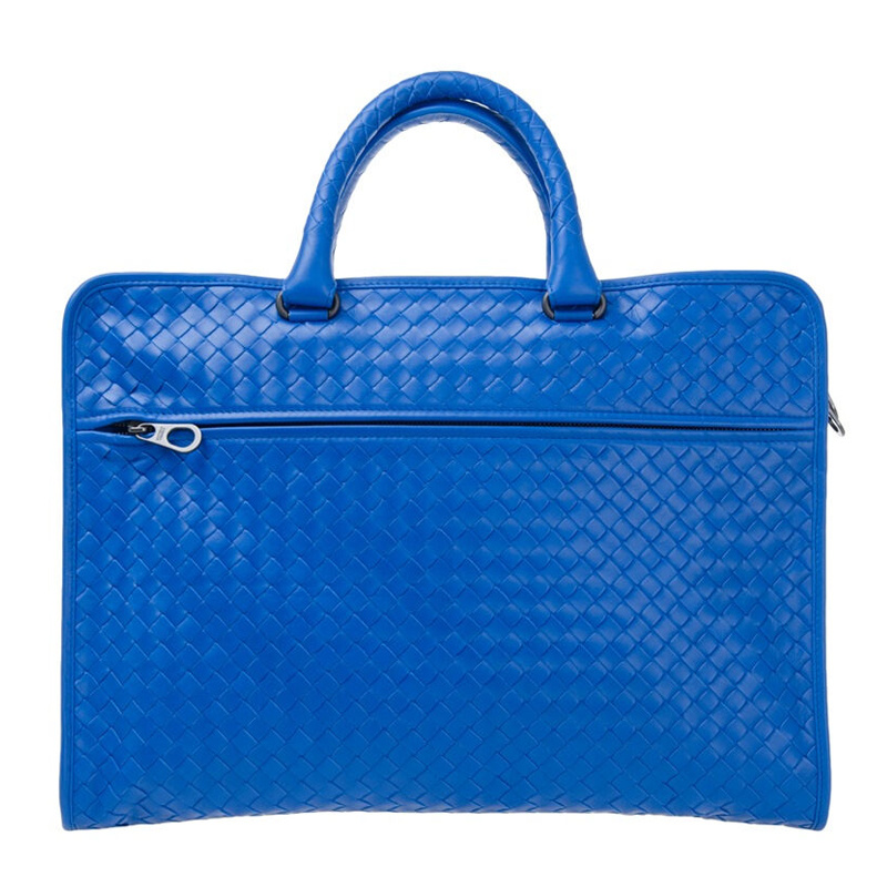 Bottega Veneta Logo Handbag In Blue