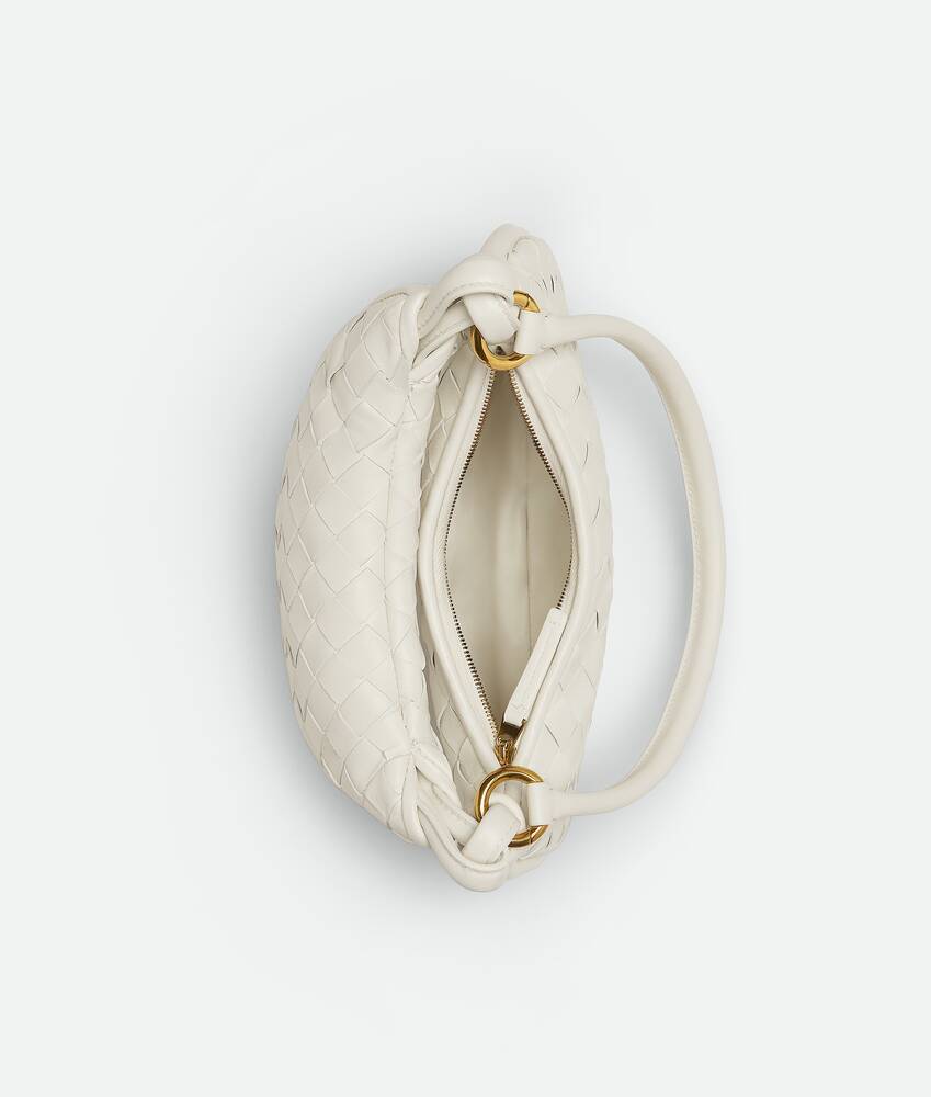 Shop Bottega Veneta Small Gemelli Shoulder Bag In White