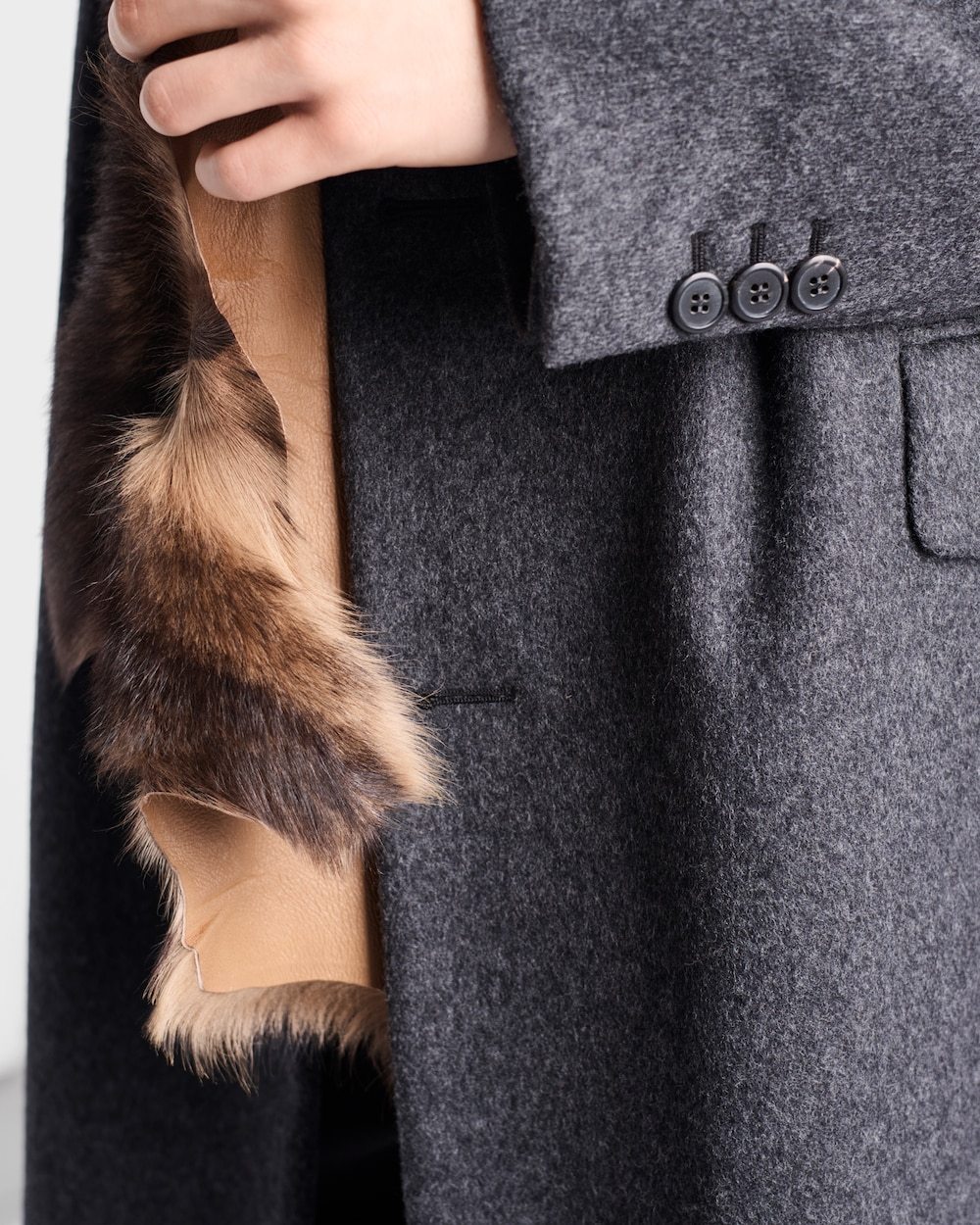 Prada Single-breasted Wool Coat In Blue