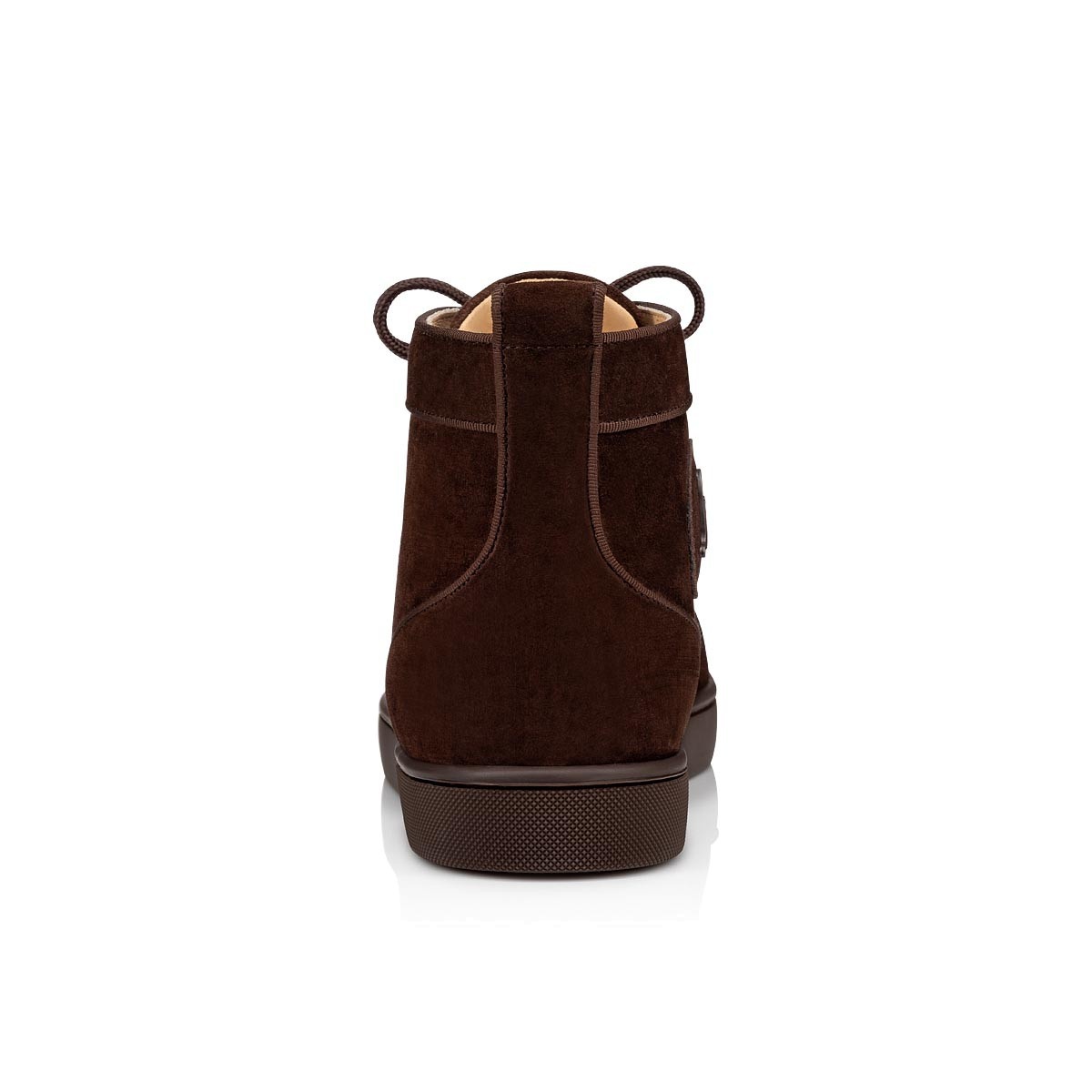 Christian Louboutin High Lace-up Casual Sneakers In Brown