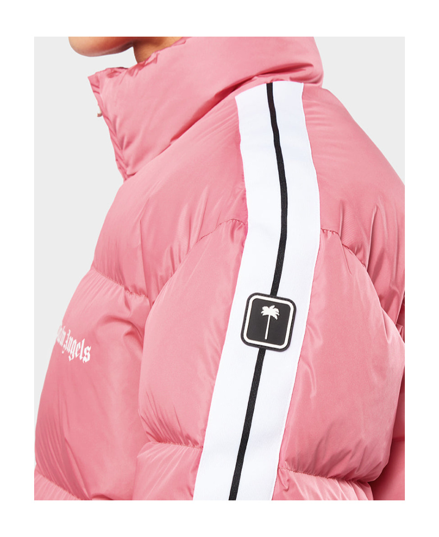 Palm Angels Side Stripe Padded Jacket In Pink