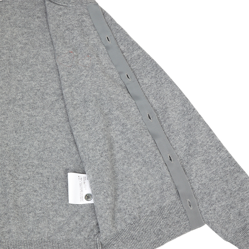 Comme Des Garçons Doublewappen Cardigan In Gray