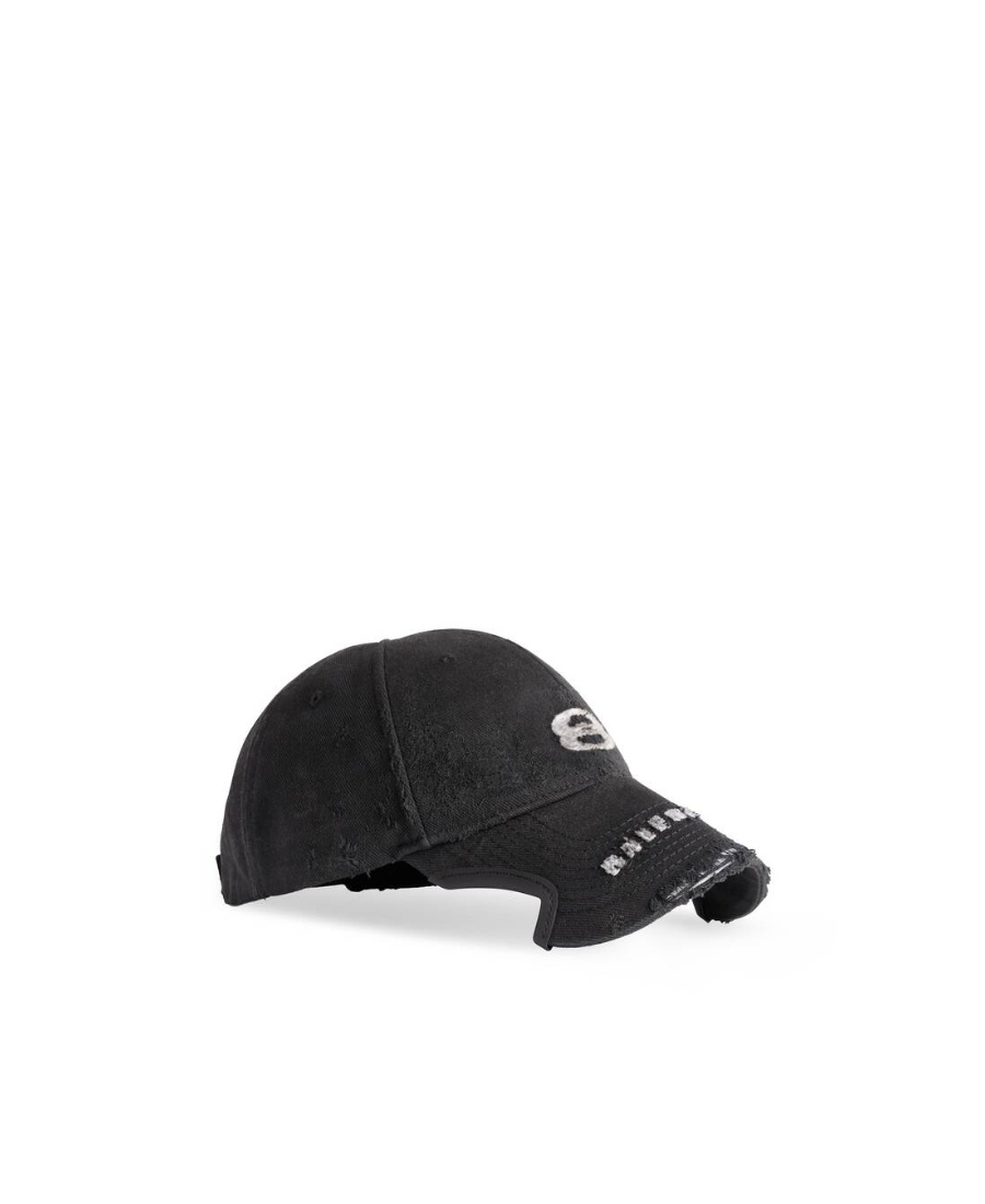 BALENCIAGA UNITY SPORTS ICON CAP IN BLACK/WHITE