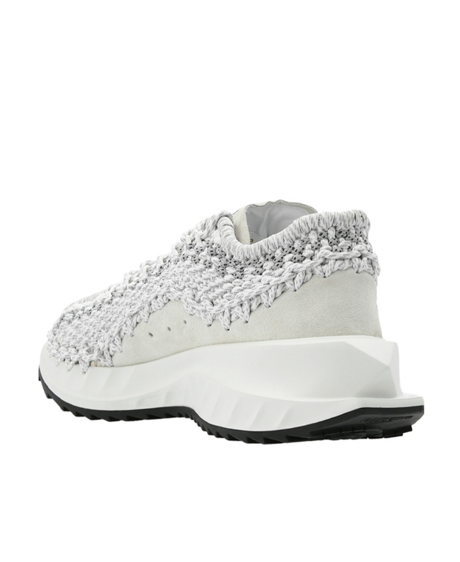 VALENTINO GARAVANI LOW-TOP CROCHET SNEAKERS 