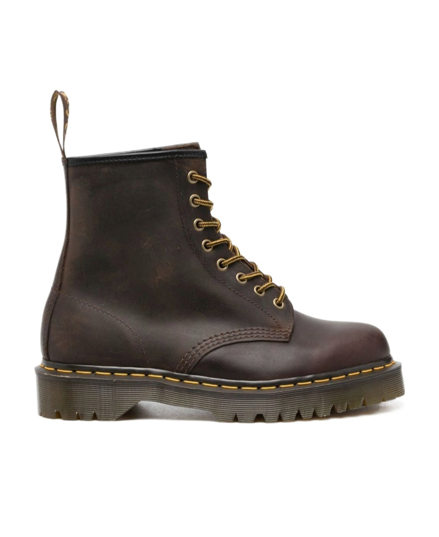 Dr. Martens Logo Lace Up Boots In Black