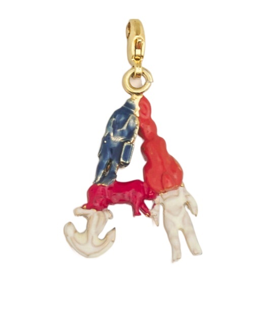 Marni Alphabet "a" Charm Keyring