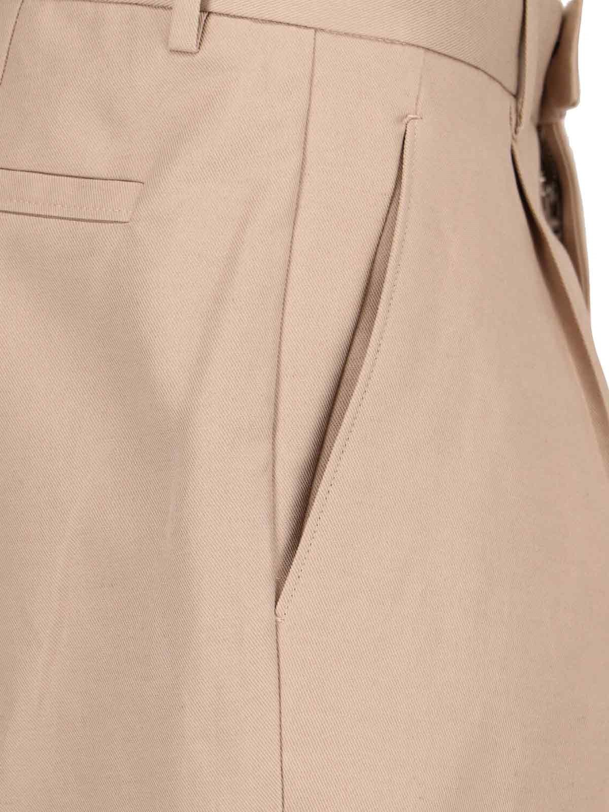 Shop Zegna Tailored Trousers In Nude