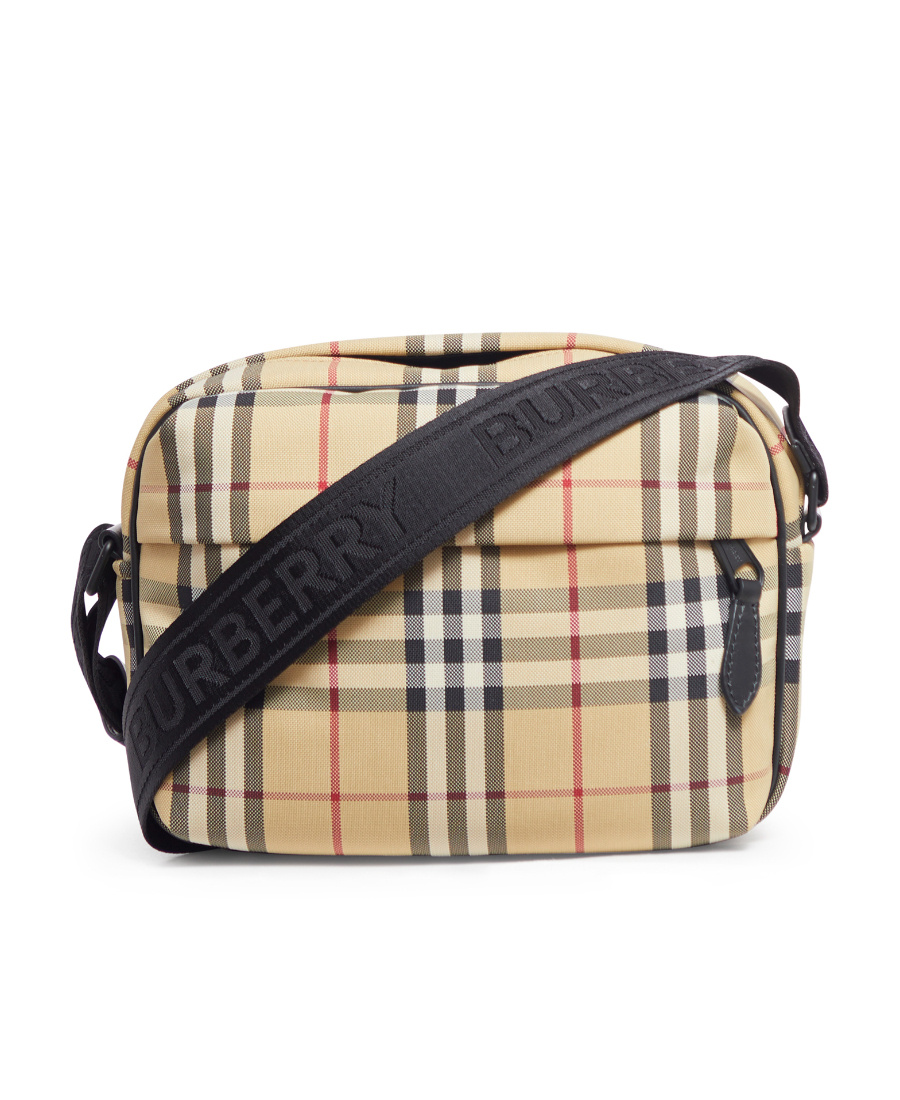 Burberry Brown Paddy Vintage-check Crossbody Bag In Nude
