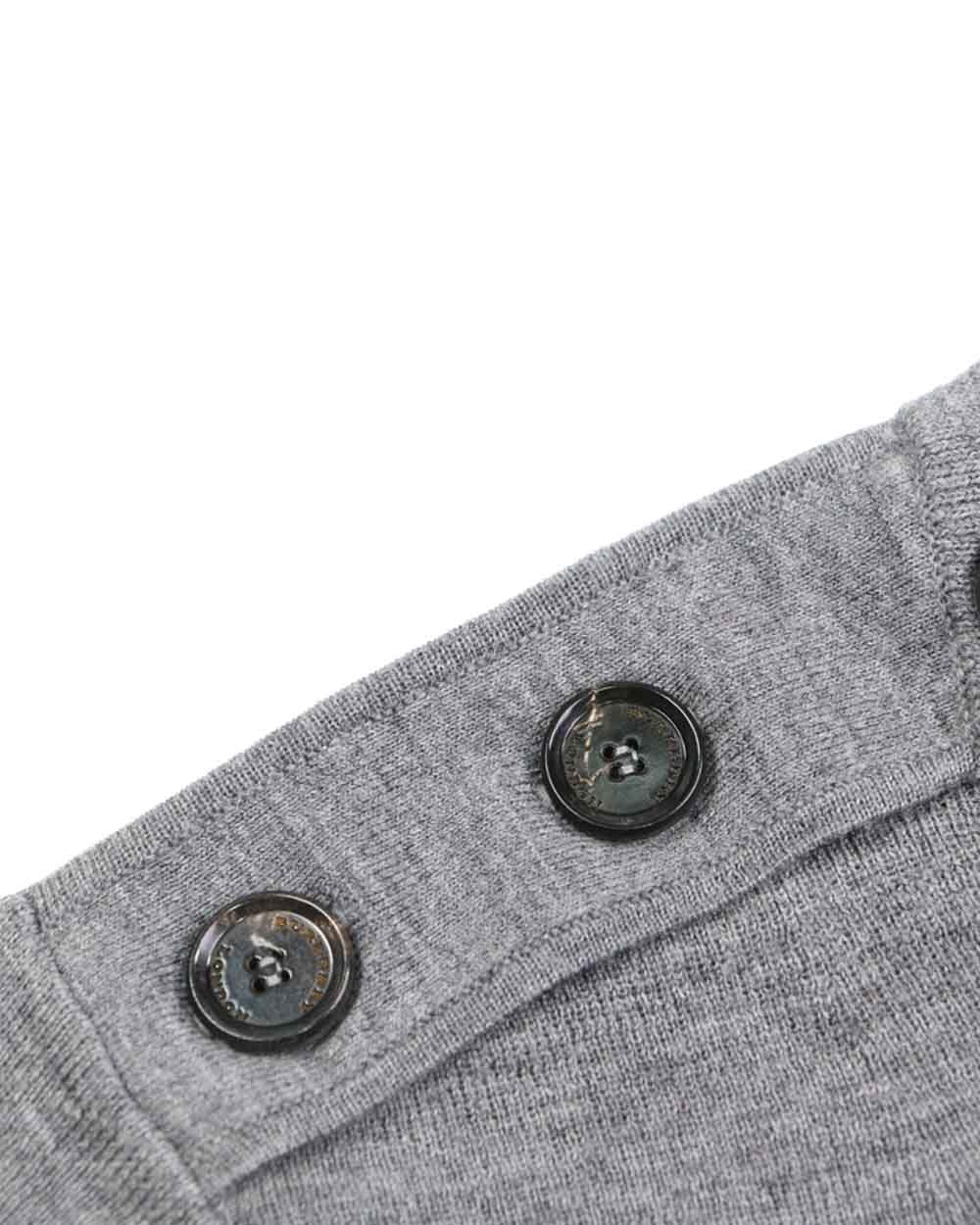 Burberry Round-collar And Long-sleeved Sweater In Gray