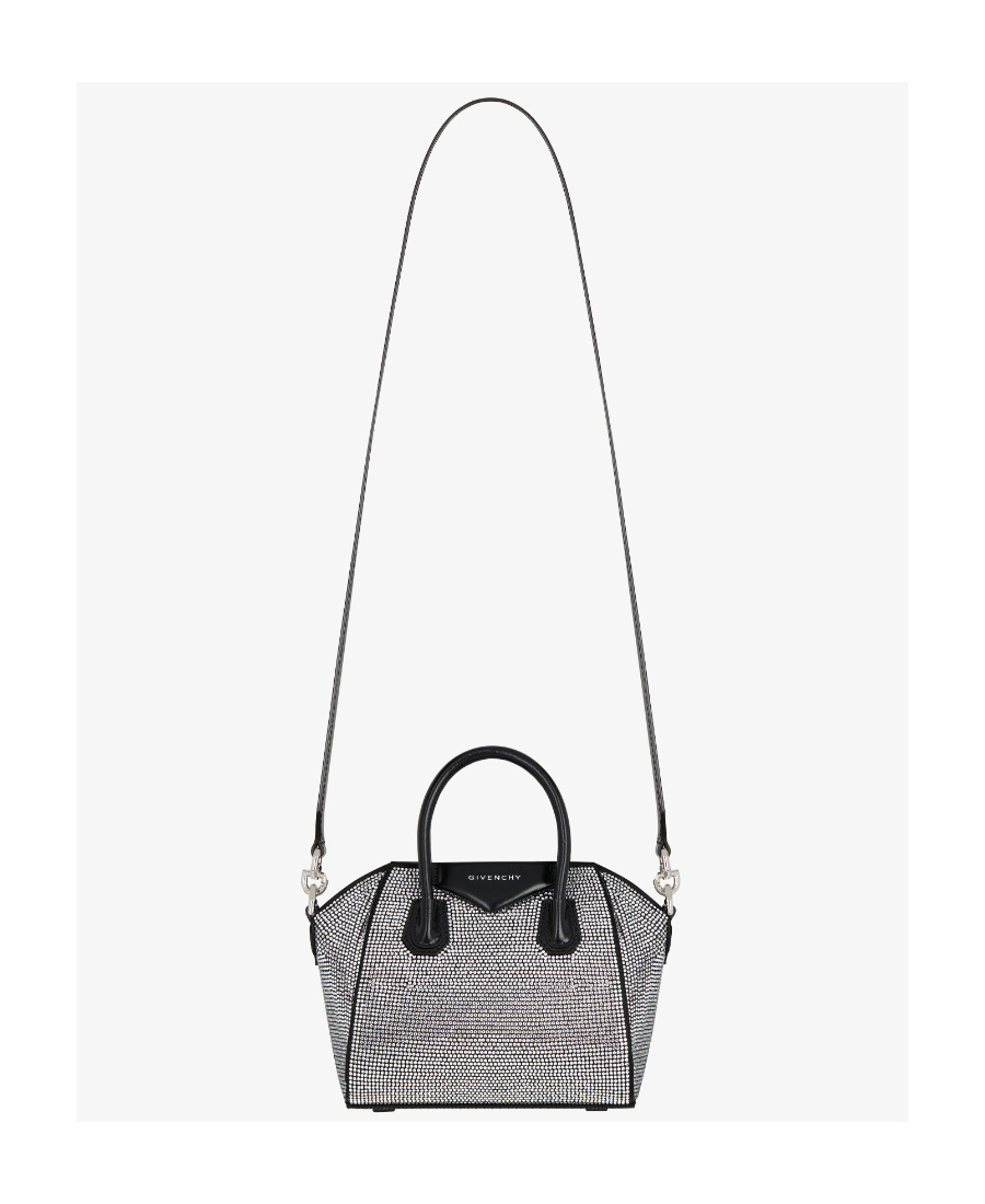 Givenchy Antigona Embellished Top Handle Bag In Black