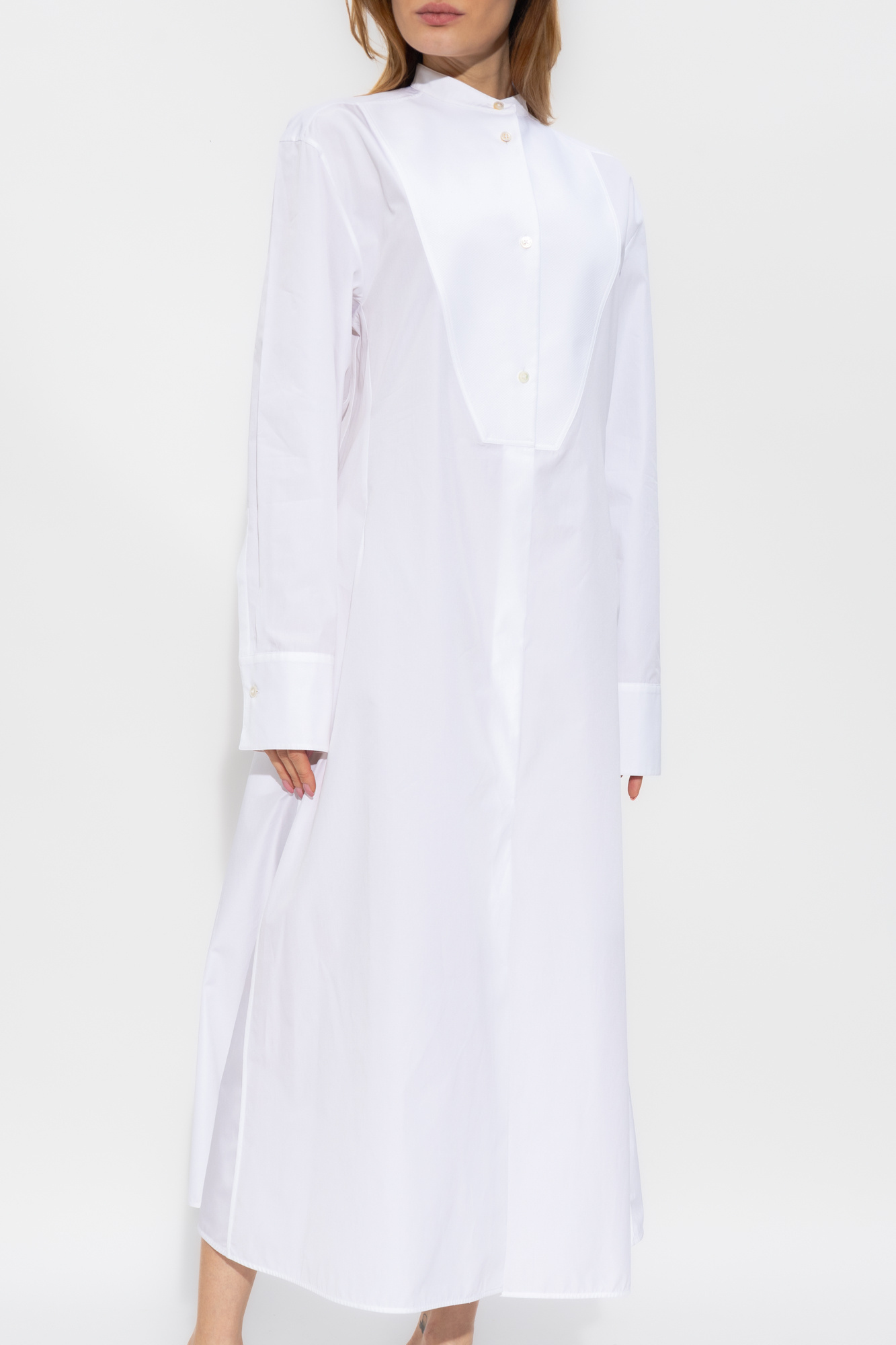 Jil Sander Cotton Shirtdress In White
