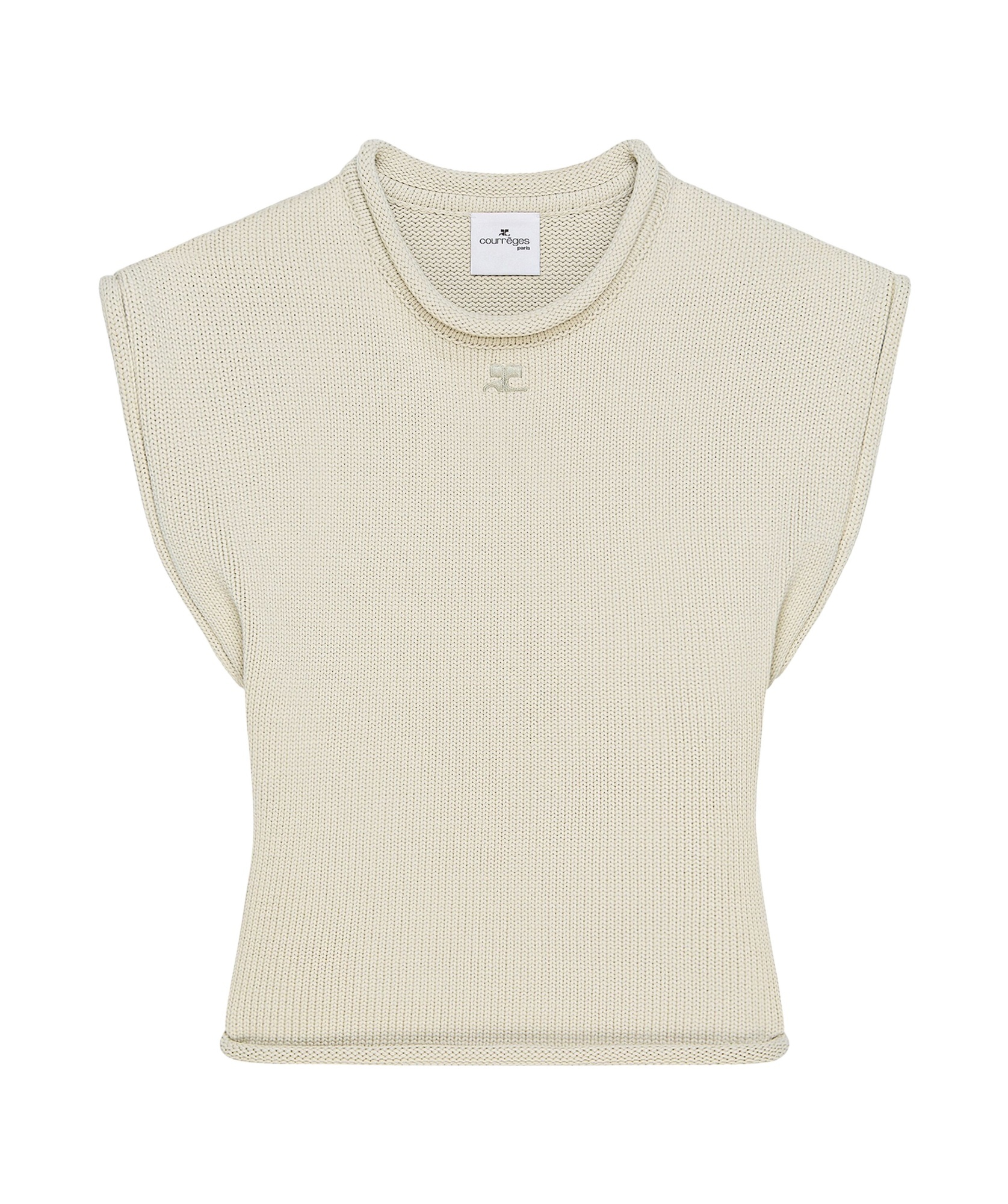 Courrèges Sleeveless Vest In White