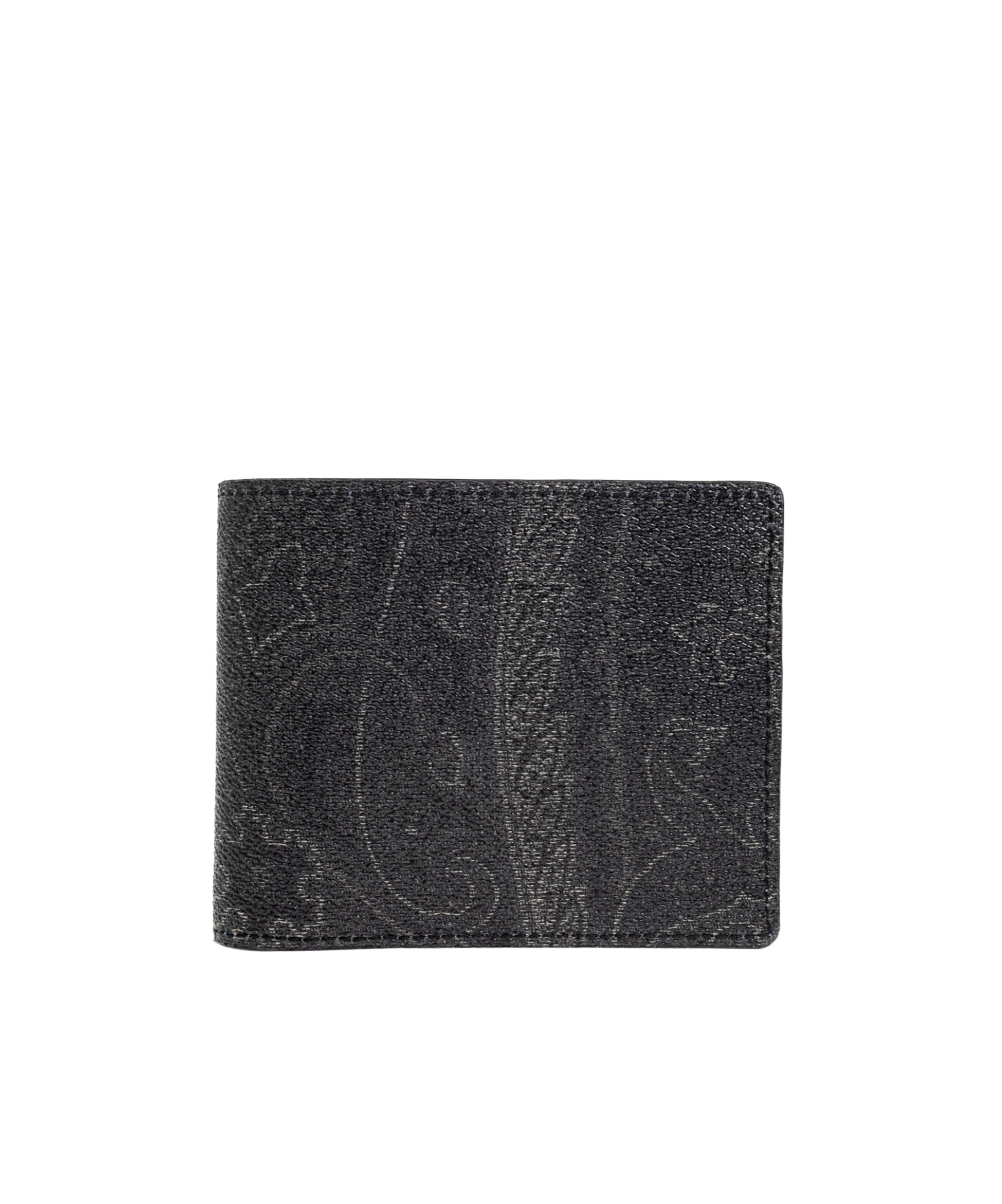Etro Pattern Wallet In Black