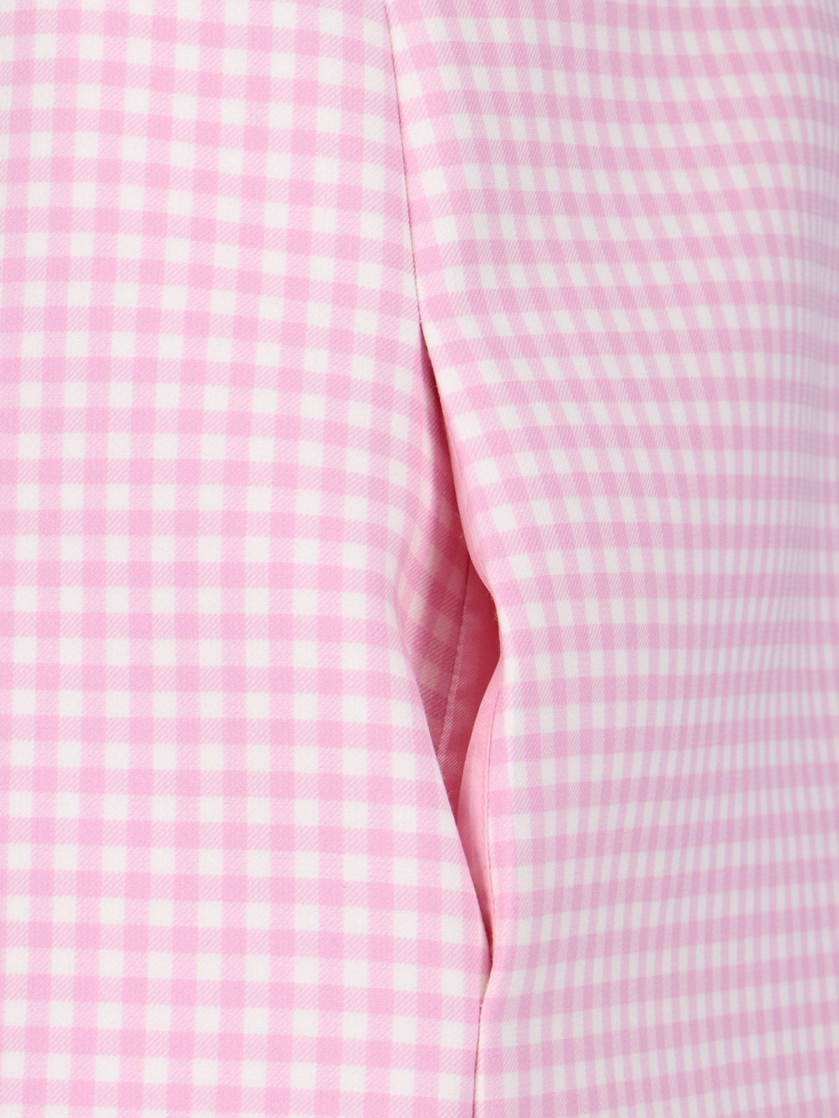 Versace Medusa Biggie Gingham-check Miniskirt In Pink