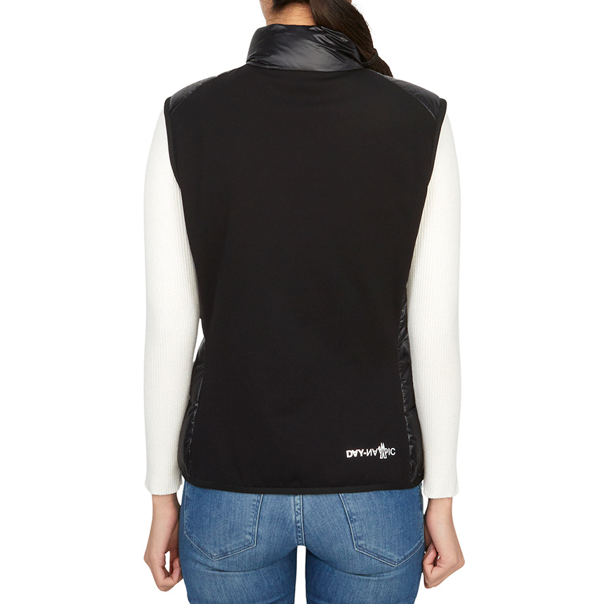 Moncler Down Vest In Black