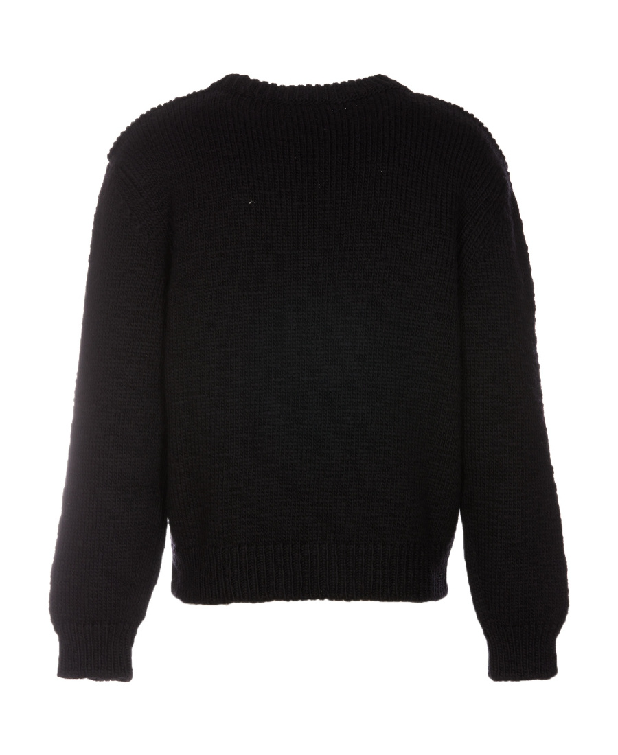 Lemaire Wool Knitted Jumper In Black