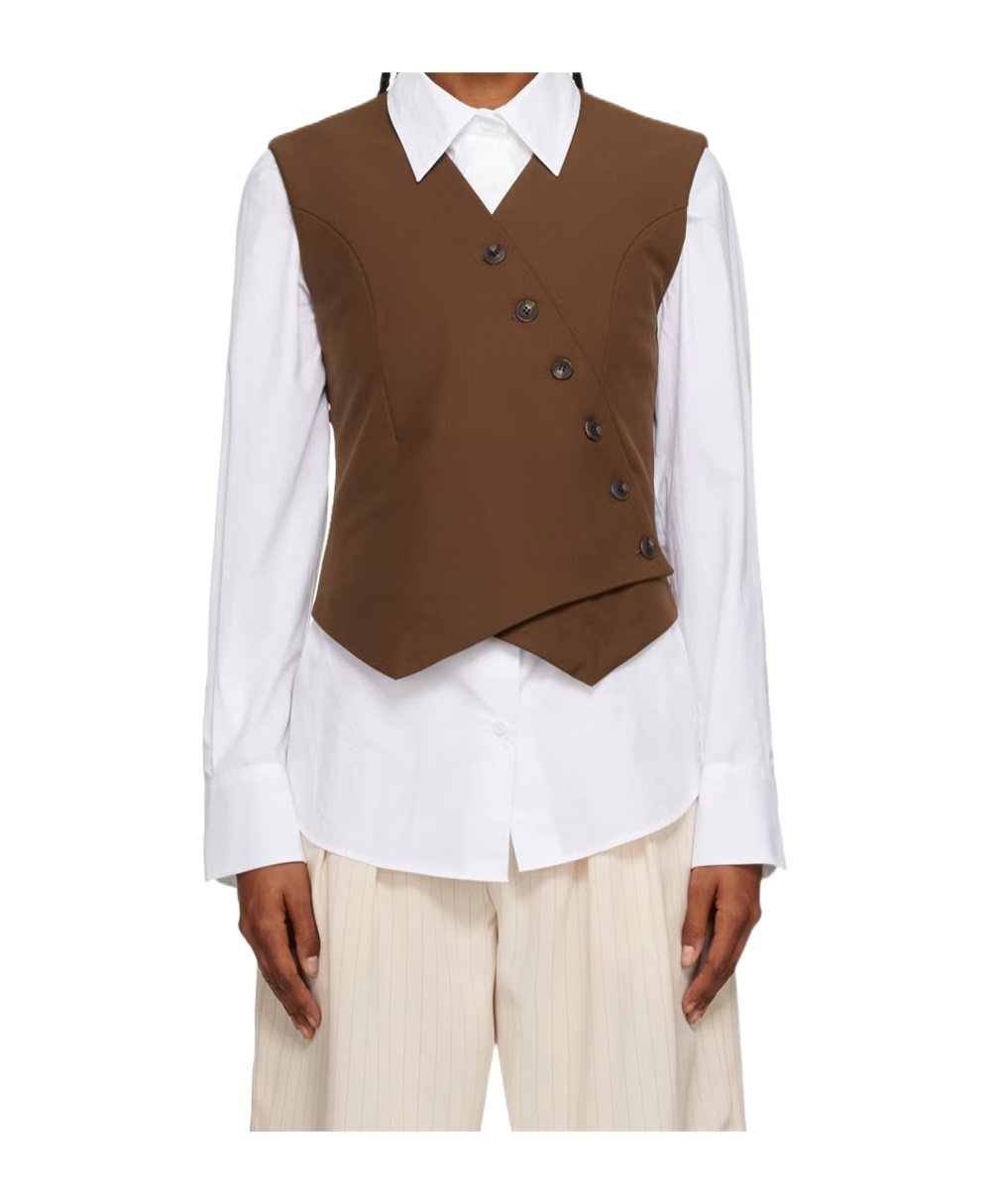The Frankie Shop Maesa Cross Vest