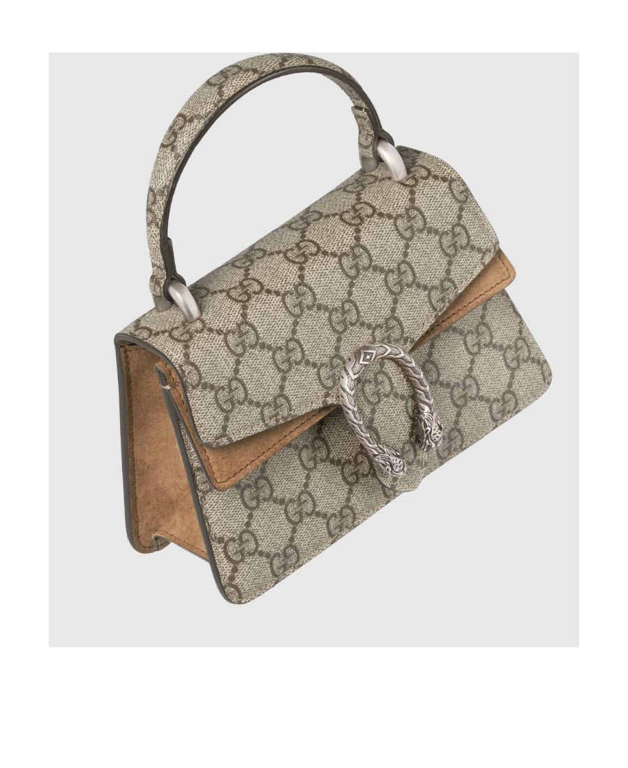 Gucci Women Beige Dionysus Mini Top Handle Bag In Nude