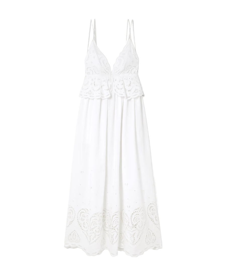 STELLA MCCARTNEY STELLA MCCARTNEY BRODARIE ANGLAISE STRAPPED MAXI DRESS