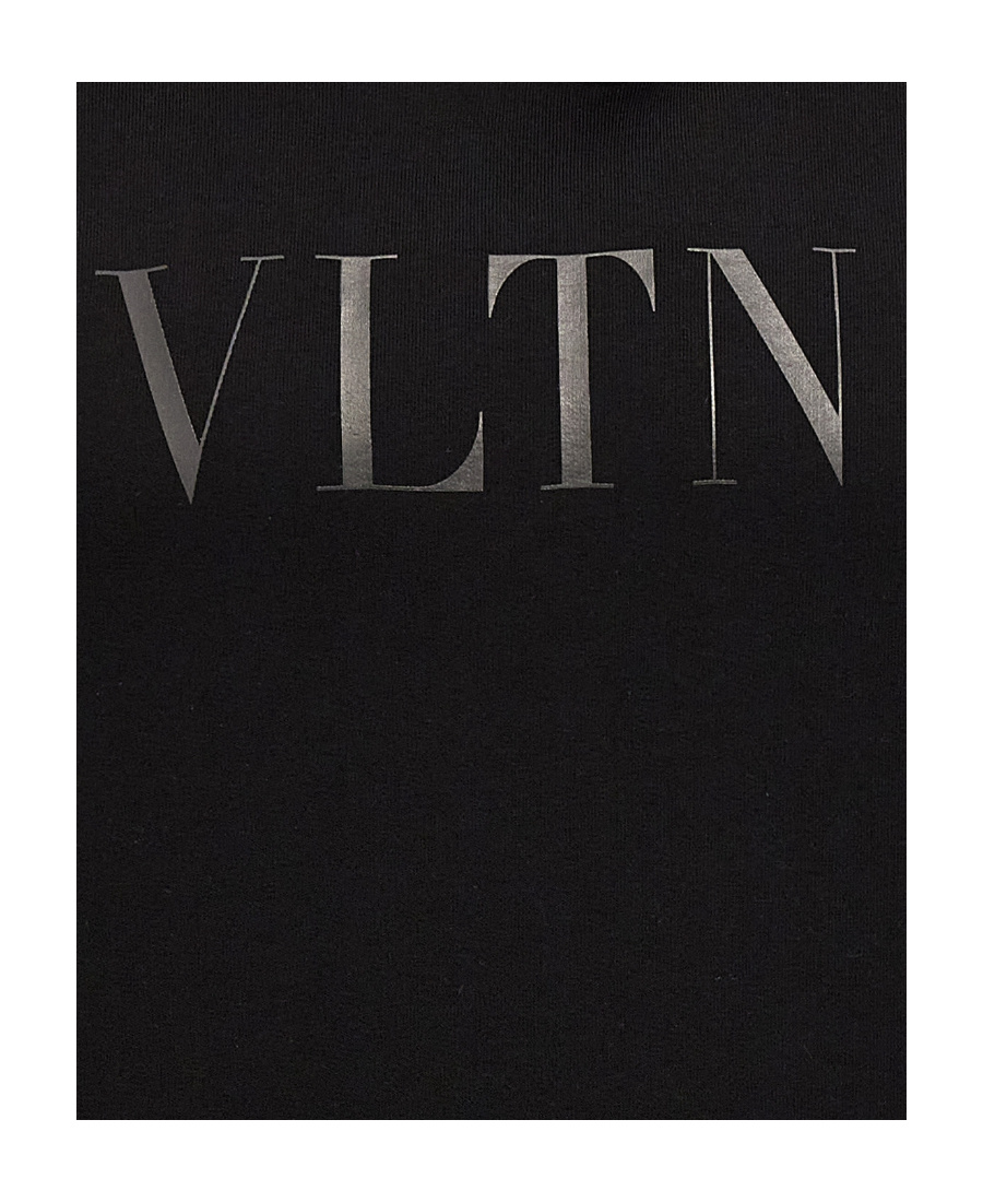 VALENTINO VALENTINO LOGO PRINTED DRAWSTRING HOODIE