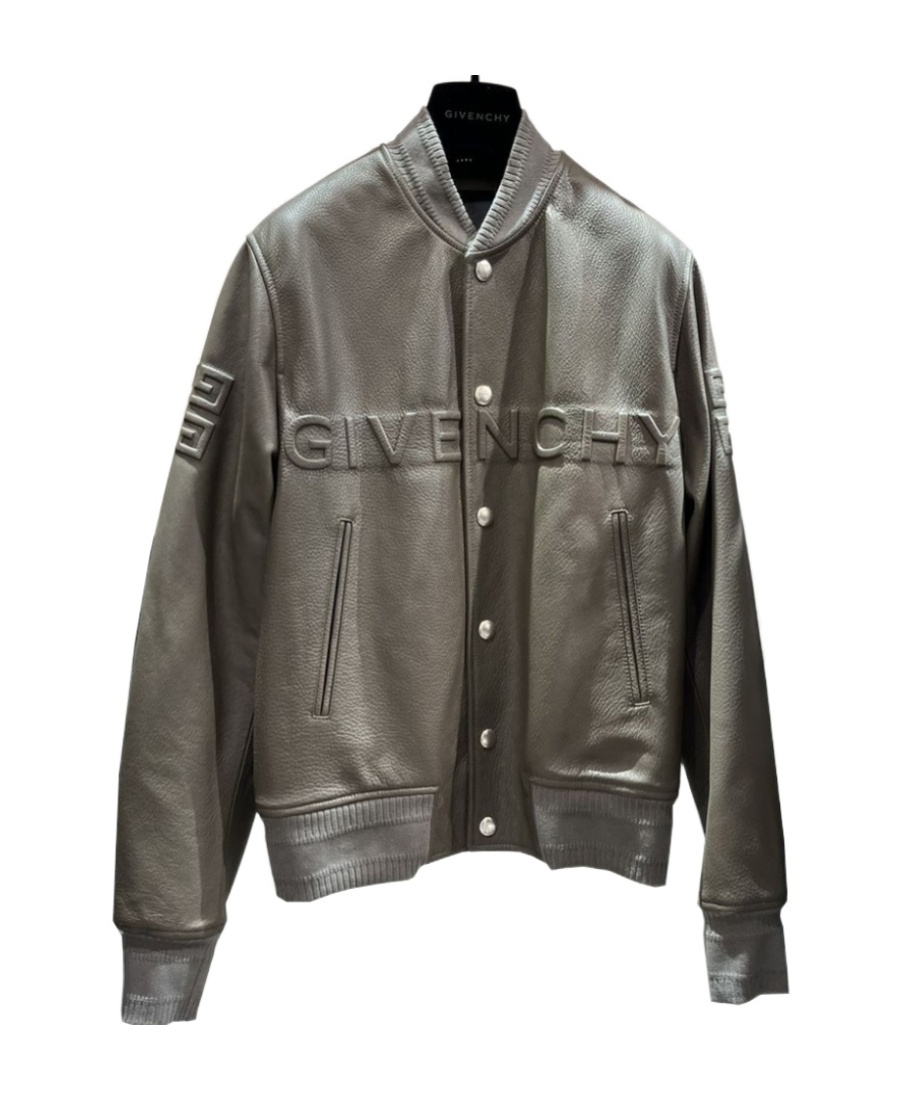 Givenchy Logo-embossed Bomber Jacket In Brown