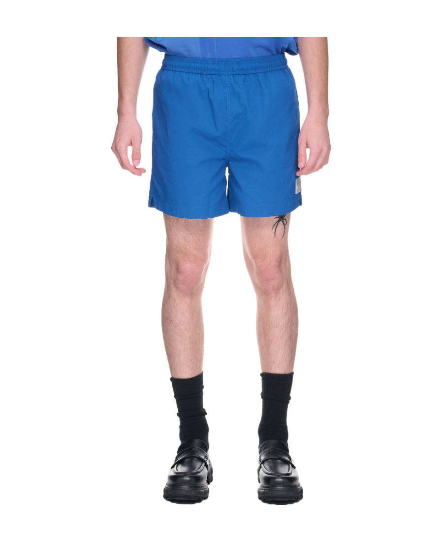 A-cold-wall* Logo Beach Shorts In Blue