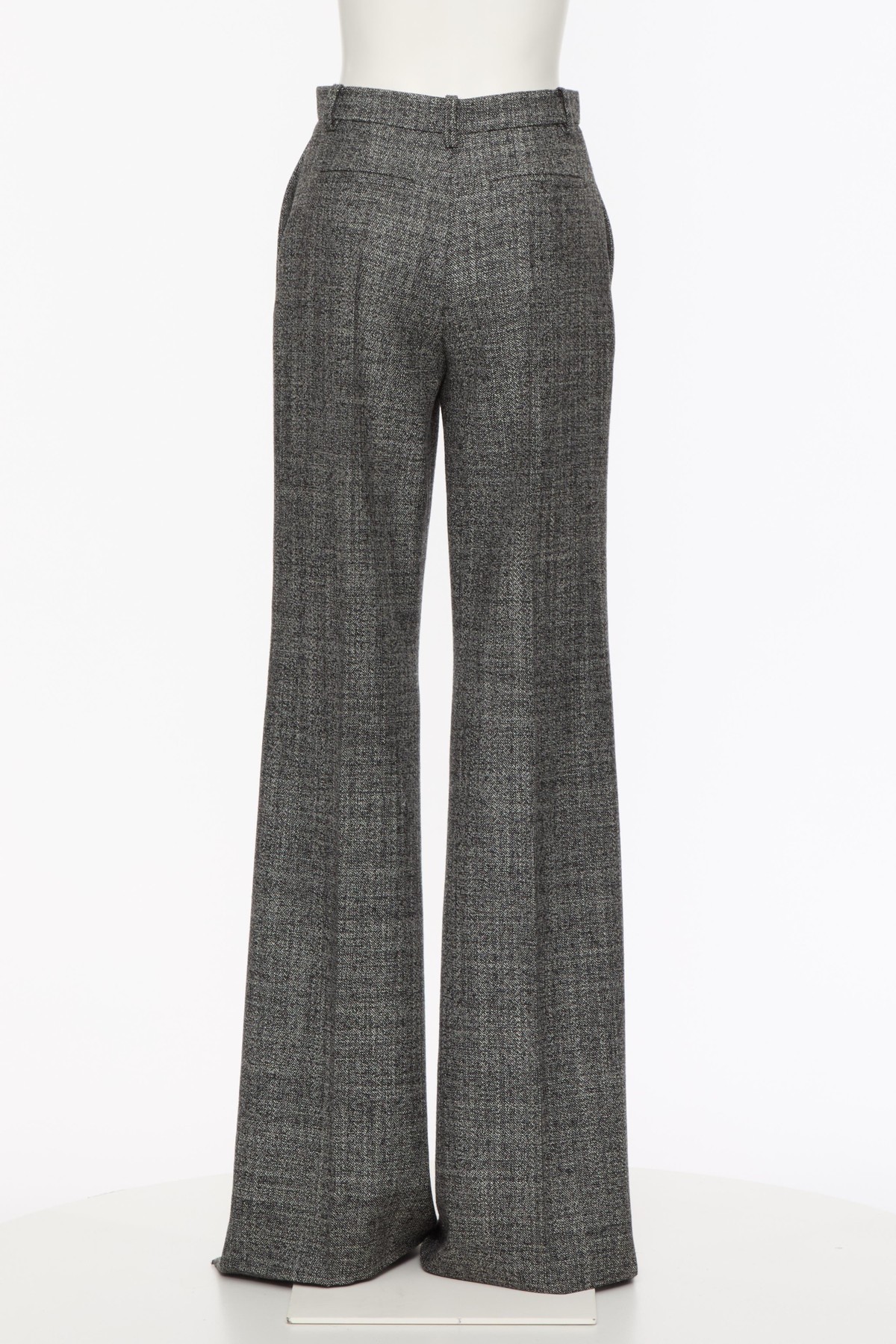 Valentino Belt Loop Casual Pants In Gray