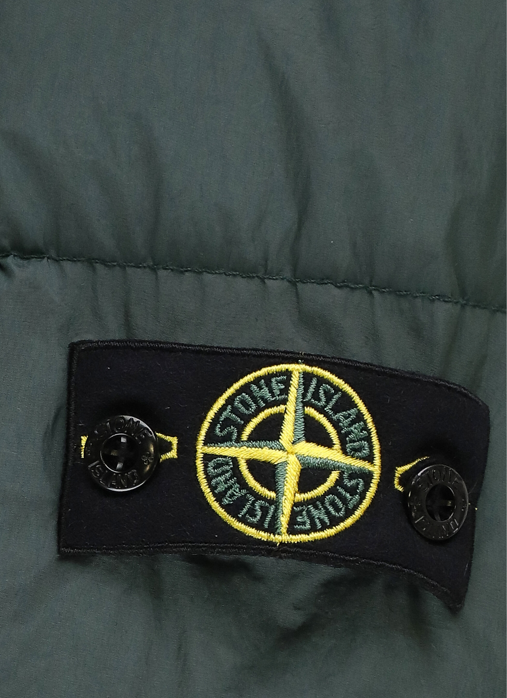 Stone Island Compass-badge Padded Jacket In Green
