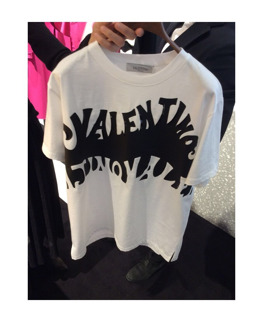 Valentino Trunk Alphabet Printed T-shirt In White