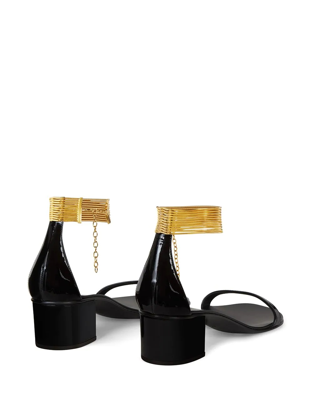 Giuseppe Zanotti Multi Wire Ankle Strap Sandals In Black