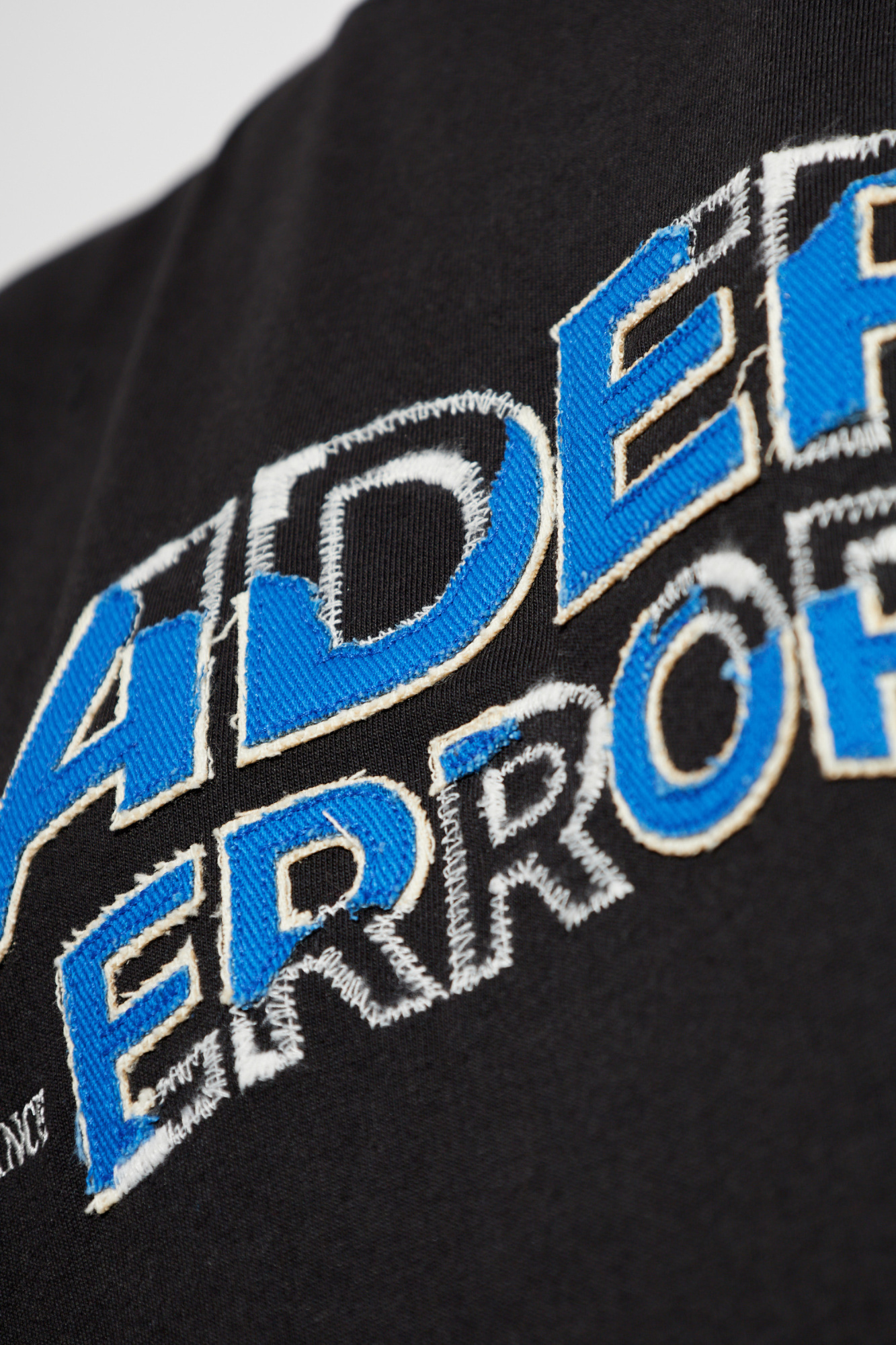 Ader Error Black T Shirts In Black