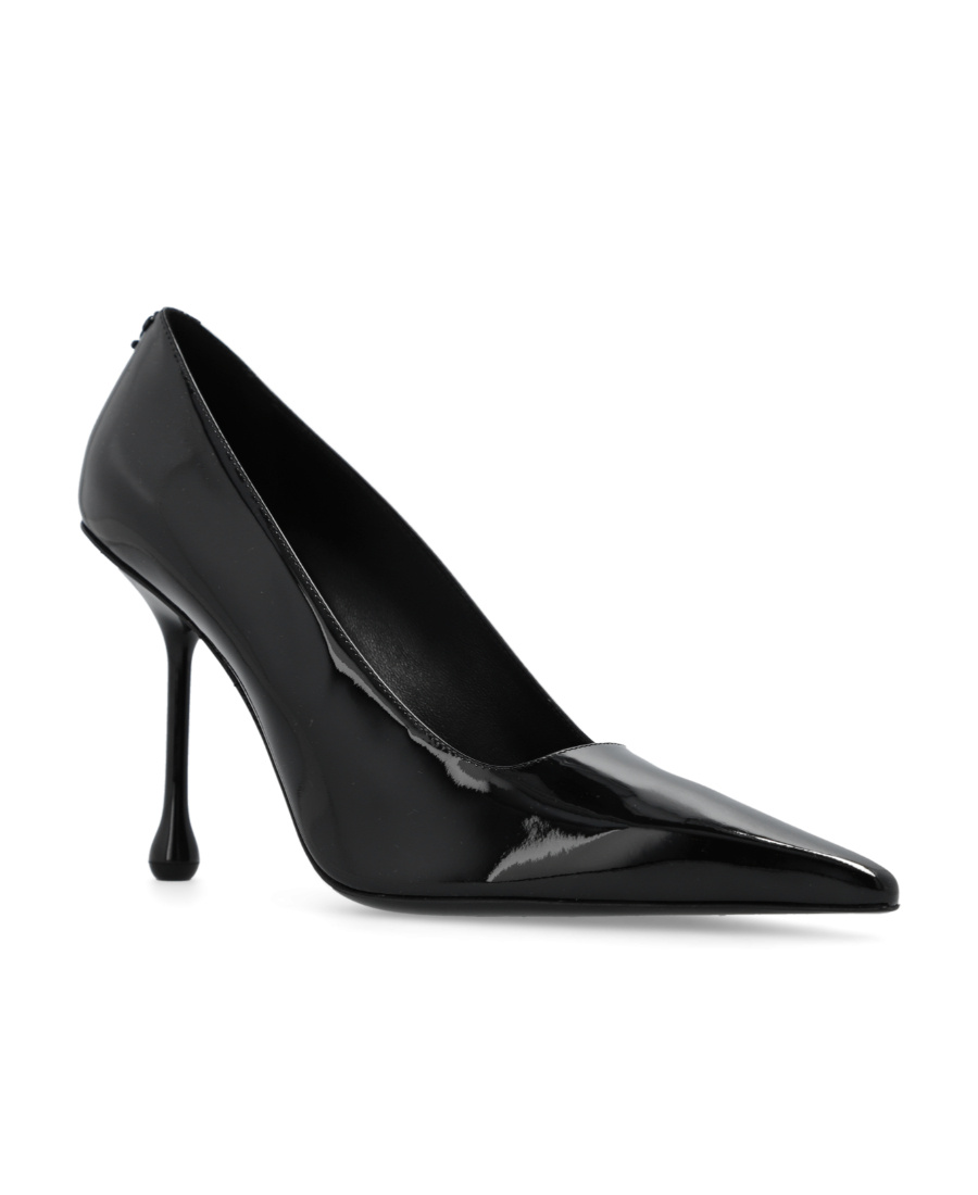 Jimmy Choo Ixia 80 Black Nappa Leather Pumps In Black