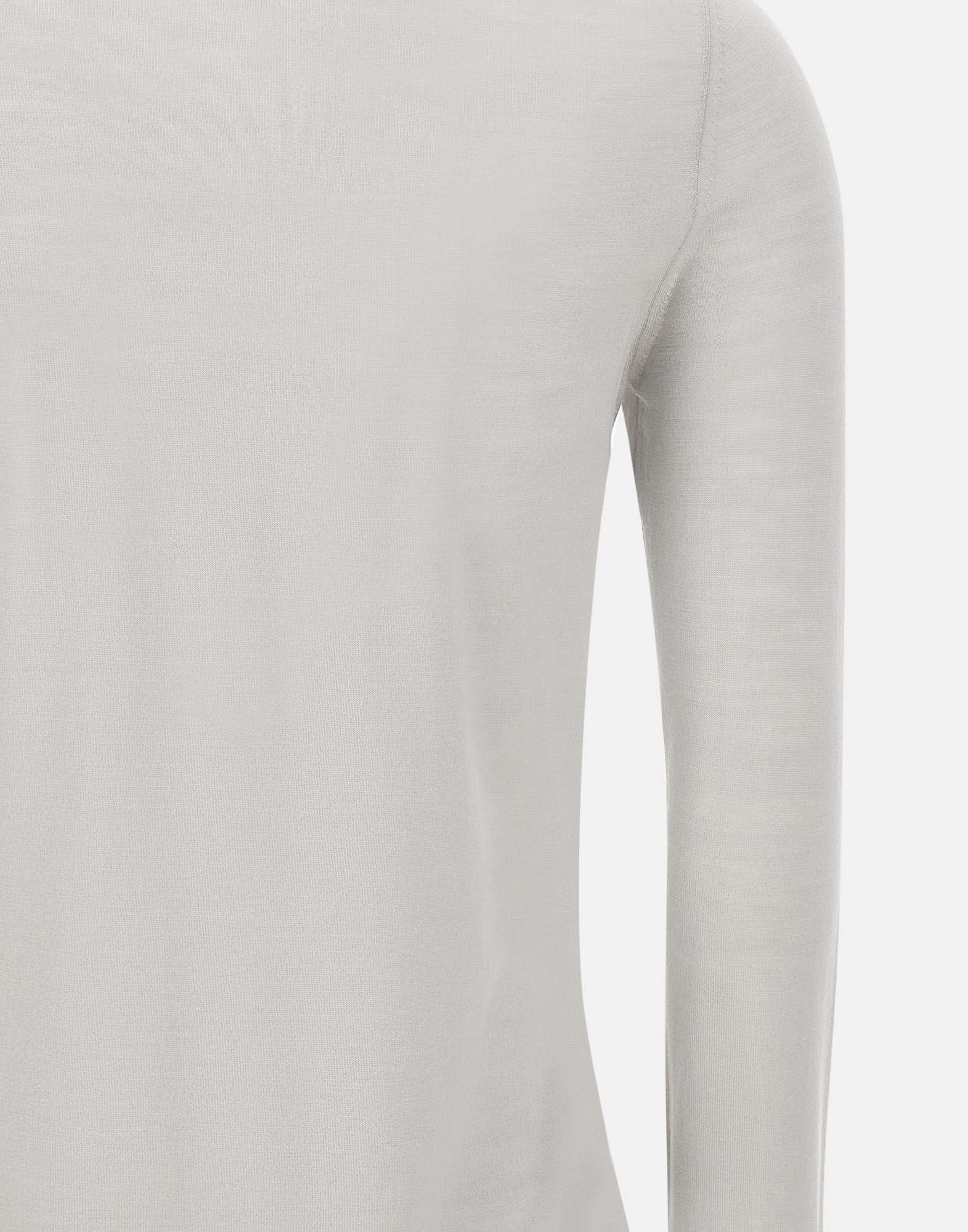 Eleventy Long-sleeved Polo Shirt In White