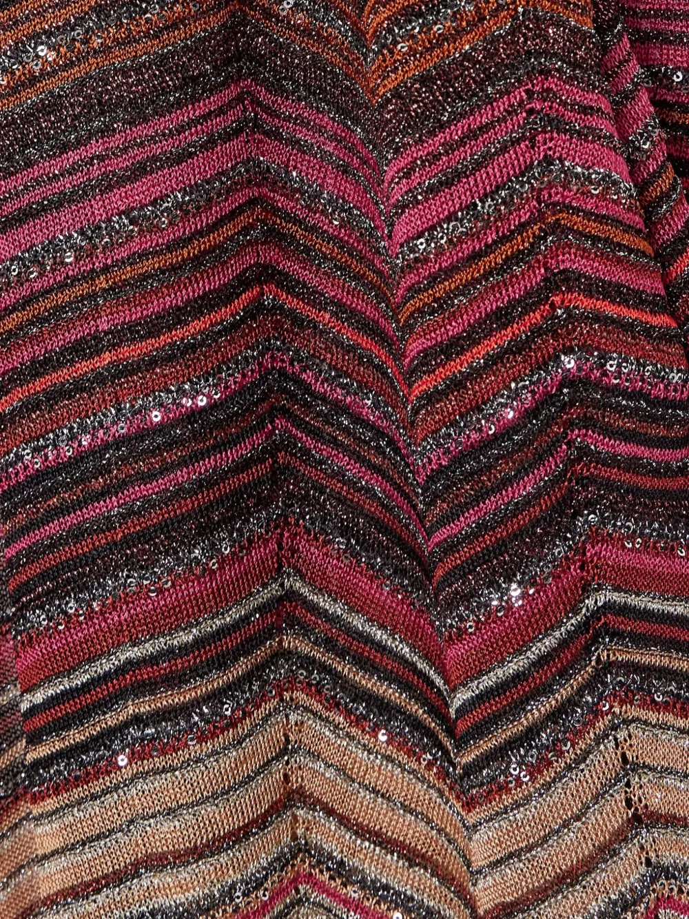 Shop Missoni Zigzag-print Cardigan In Brown