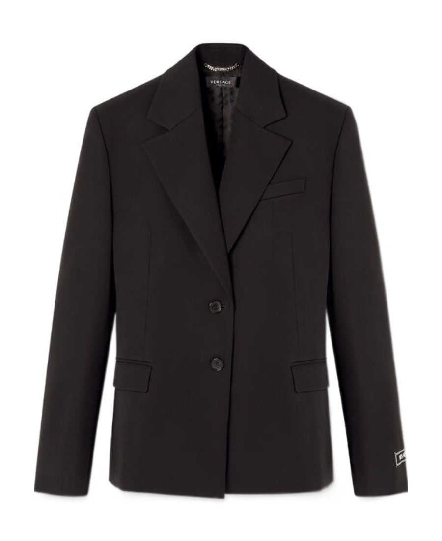 【送料&関税込】Versace Wool Single-breasted Blazer Versace Single-breasted Wool Blazer In Black | ModeSens