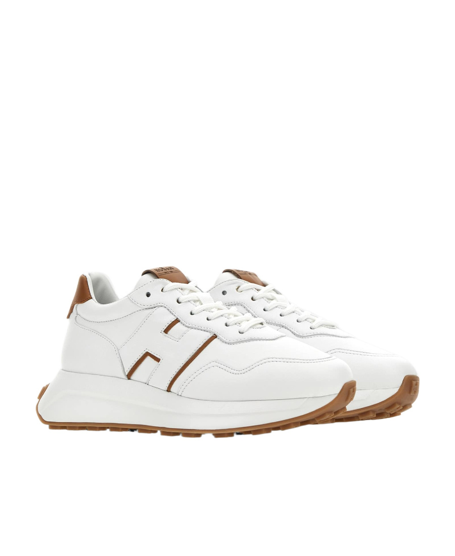 Hogan Smooth Leather Sneakers In White