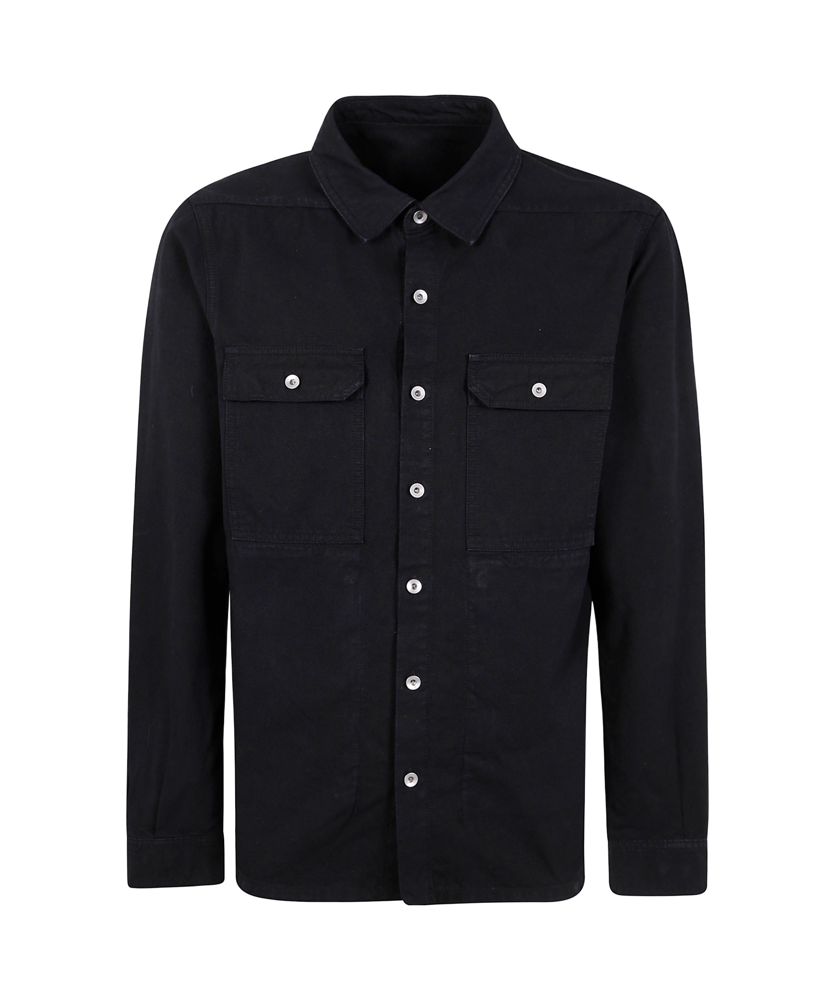 Rick Owens Drkshdw Long-sleeved Casual Jacket In Black