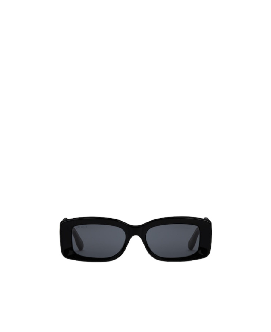 Gucci Rectangular-frame Tinted Sunglasses In Black
