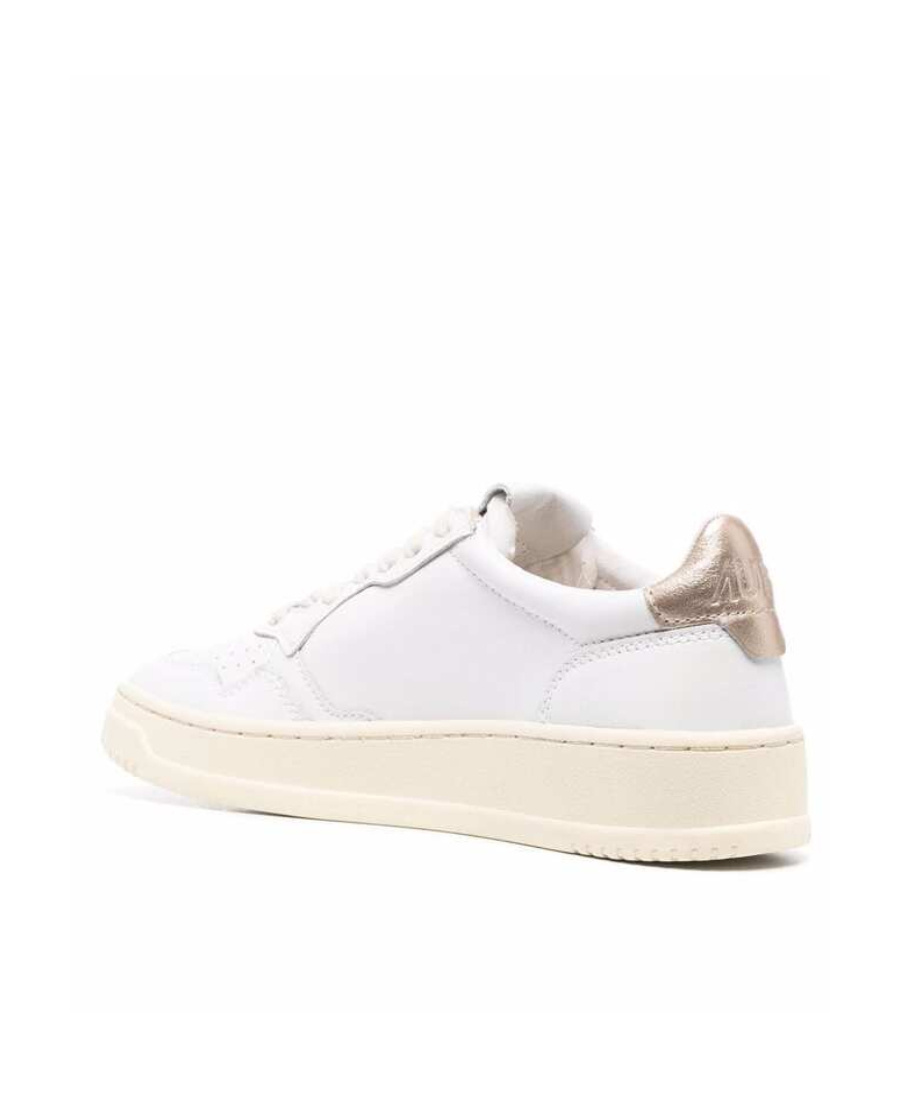 Autry Leather Low-top Medalist Sneakers In White