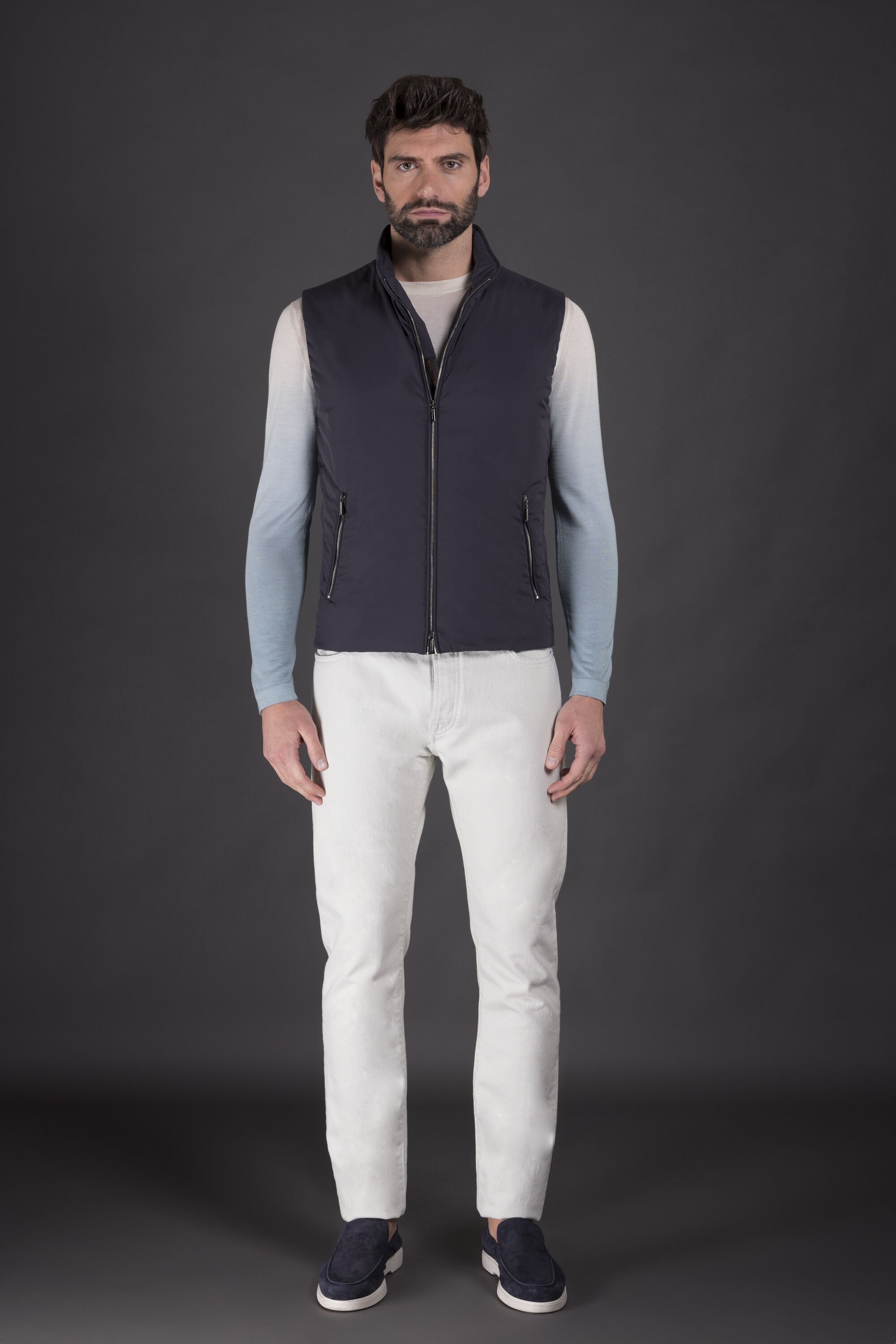 Shop Moorer Senio Skt Vest In Black