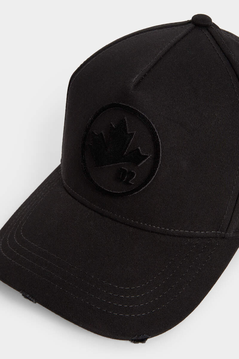 DSQUARED2 MAPLE LEAF-APPLIQUÉ BASEBALL CAP